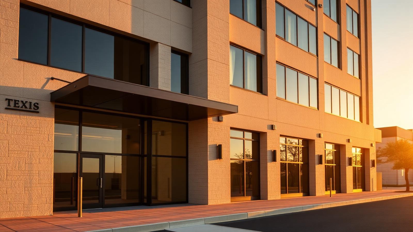 Lone Star Tax Relief office exterior at golden hour